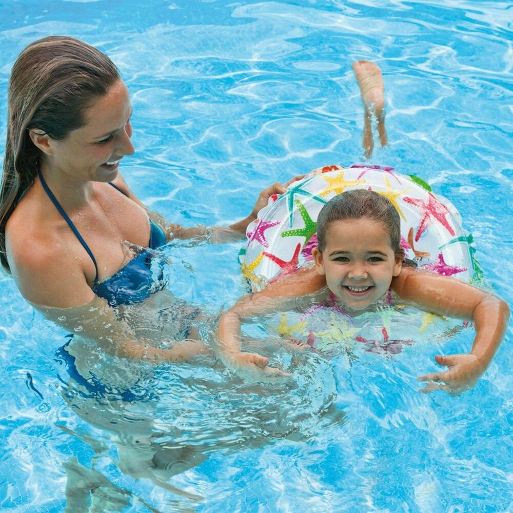 Intex Set 2 Inflatable 20" Kids Swim Rings Starfish Pool Float Toy Summer Tube - Picture 6 of 6